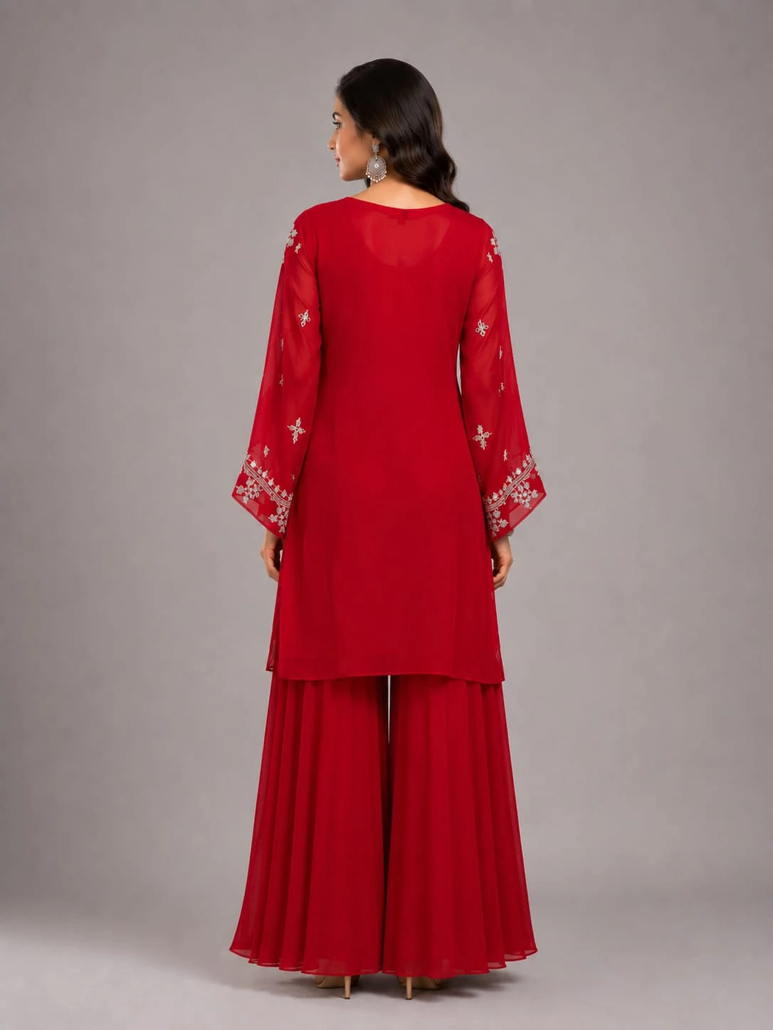 red ethnic wear for women