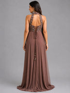 mocha brown one piece