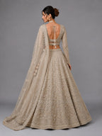 gold wedding lehenga