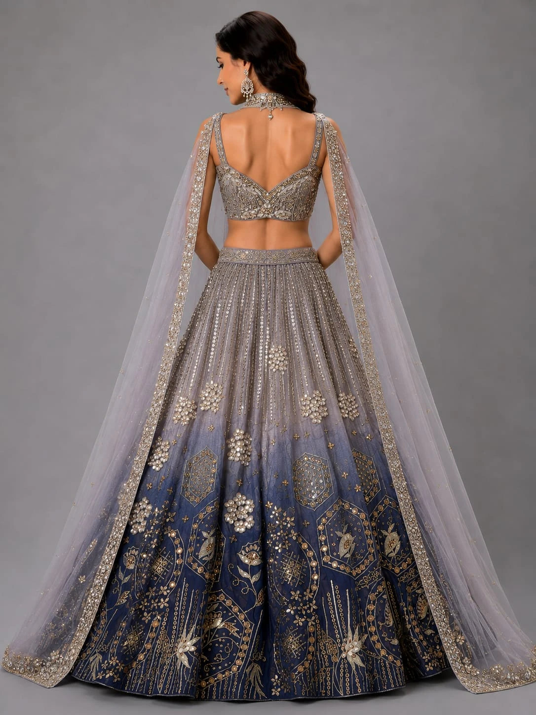 Onion pink lehenga