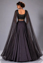 Hazel grey lehenga