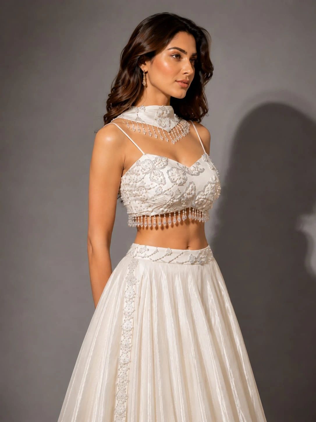 off white lehenga