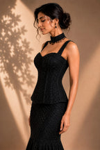 black mermaid lehenga