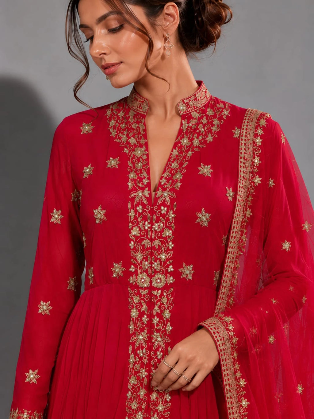 rani designer anarkali dress