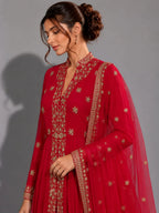 rani designer anarkali dress