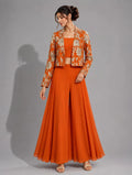 orange crop top sharara