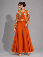 orange crop top sharara