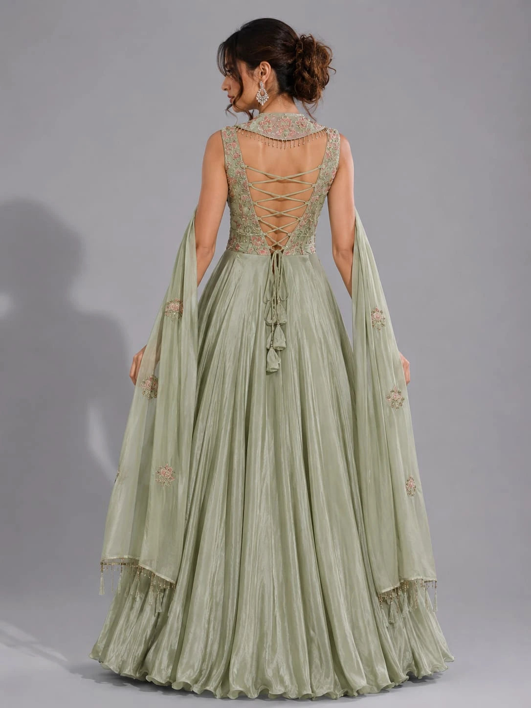 pista green ethnic wear