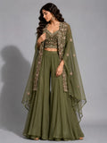 olive sharara with shrug