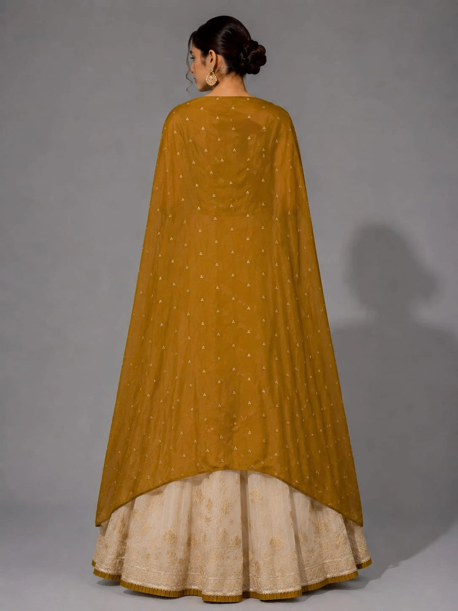 mehendi green lehenga