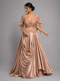 mouse drape lehenga set