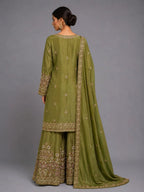 mehendi green sharara set
