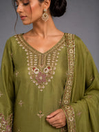 mehendi green sharara set