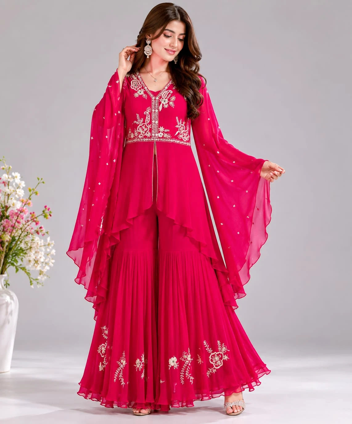 Rani Pink Sharara Set