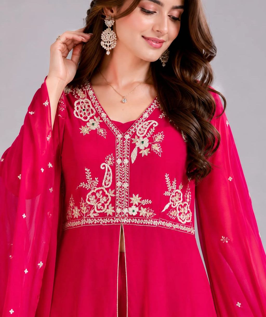 Rani Pink Sharara Set