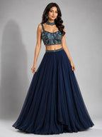 Rama Blue Lehenga