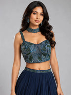Rama Blue Lehenga