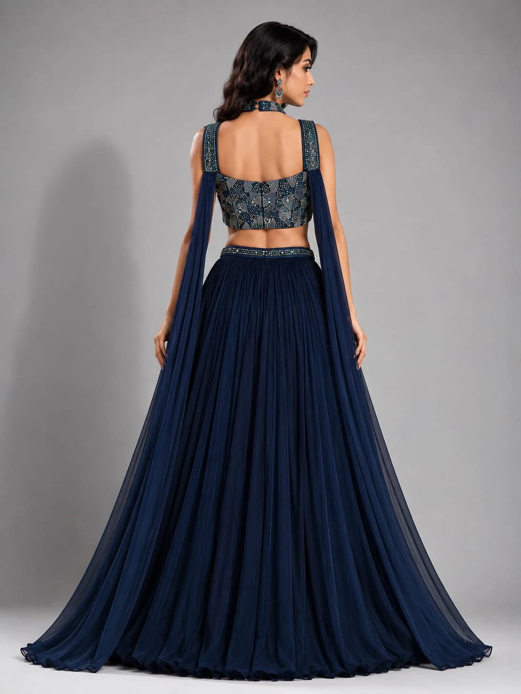 Rama Blue Lehenga