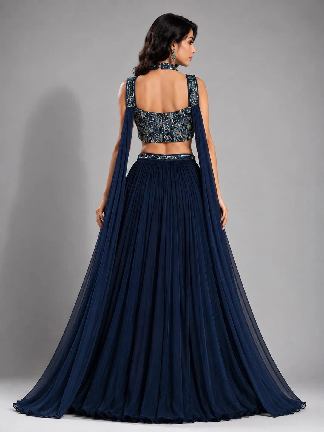 Rama Blue Lehenga