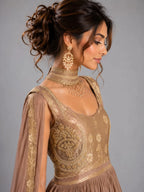 Coffee Brown Anarkali