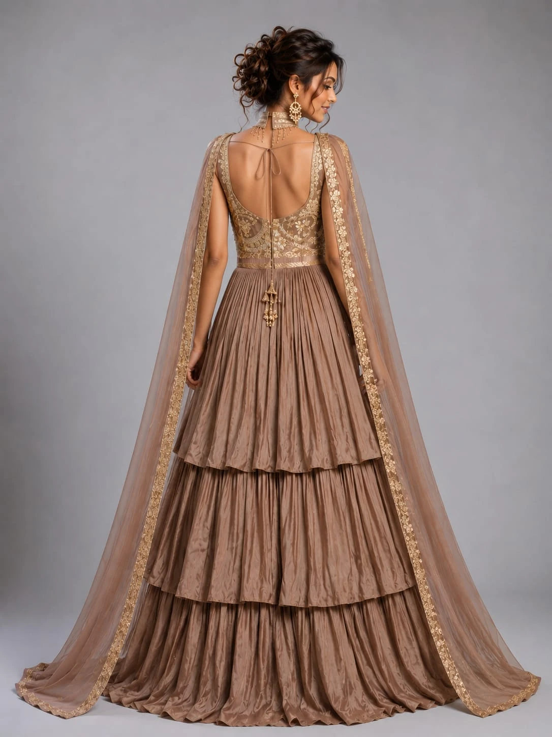 Coffee Brown Anarkali