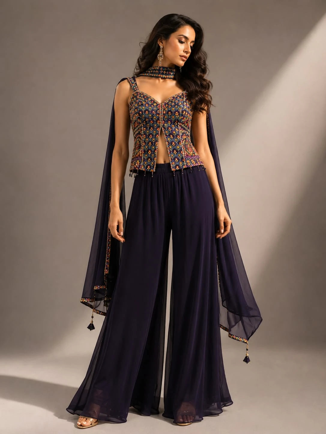 blue sharara sets