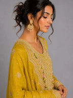 Lime Yellow Sharara Suit