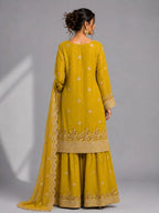 Lime Yellow Sharara Suit