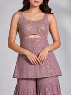 Lilac Peplum Sharara