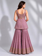 Lilac Peplum Sharara