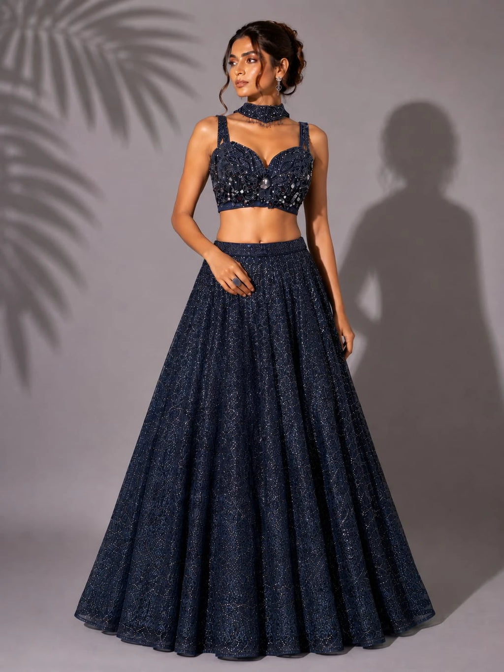 Midnight Blue Lehenga