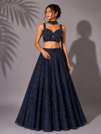 Midnight Blue Lehenga