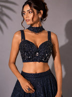 Midnight Blue Lehenga