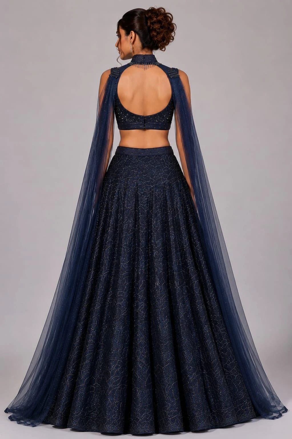 Midnight Blue Lehenga