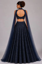 Midnight Blue Lehenga