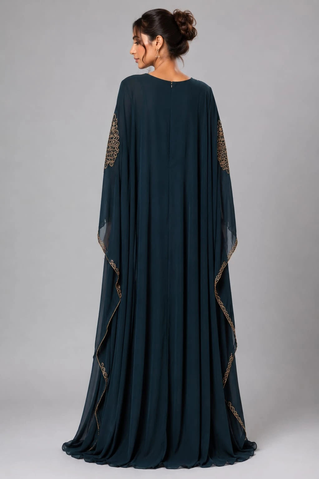 peacock color anarkali