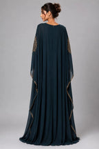 peacock color anarkali