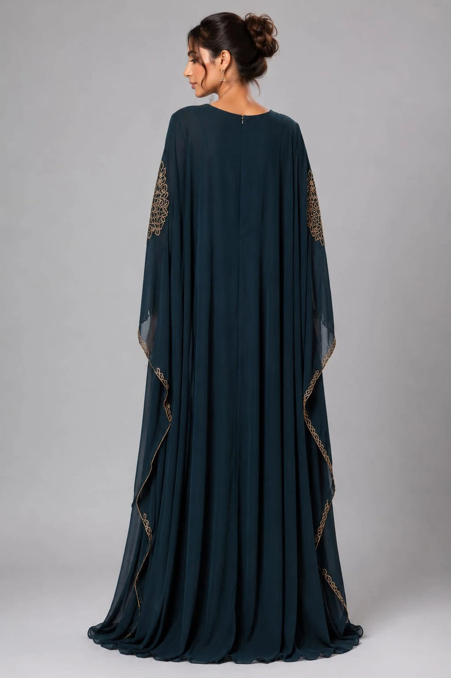 peacock color anarkali