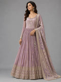 Peach Anarkali Suit