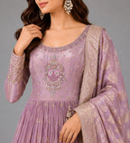 Peach Anarkali Suit