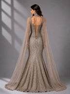 Grey Mermaid Lehenga
