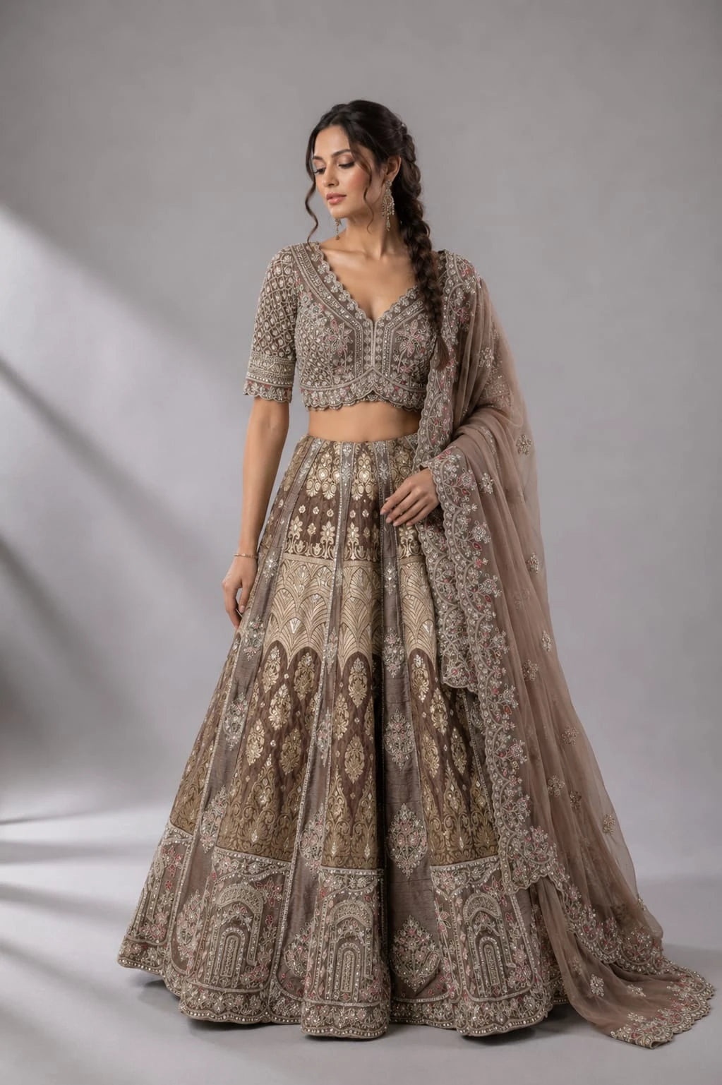 chiku Traditional Indian Lehenga