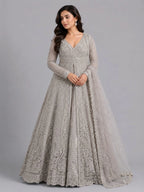 Grey Indo Western Dress
