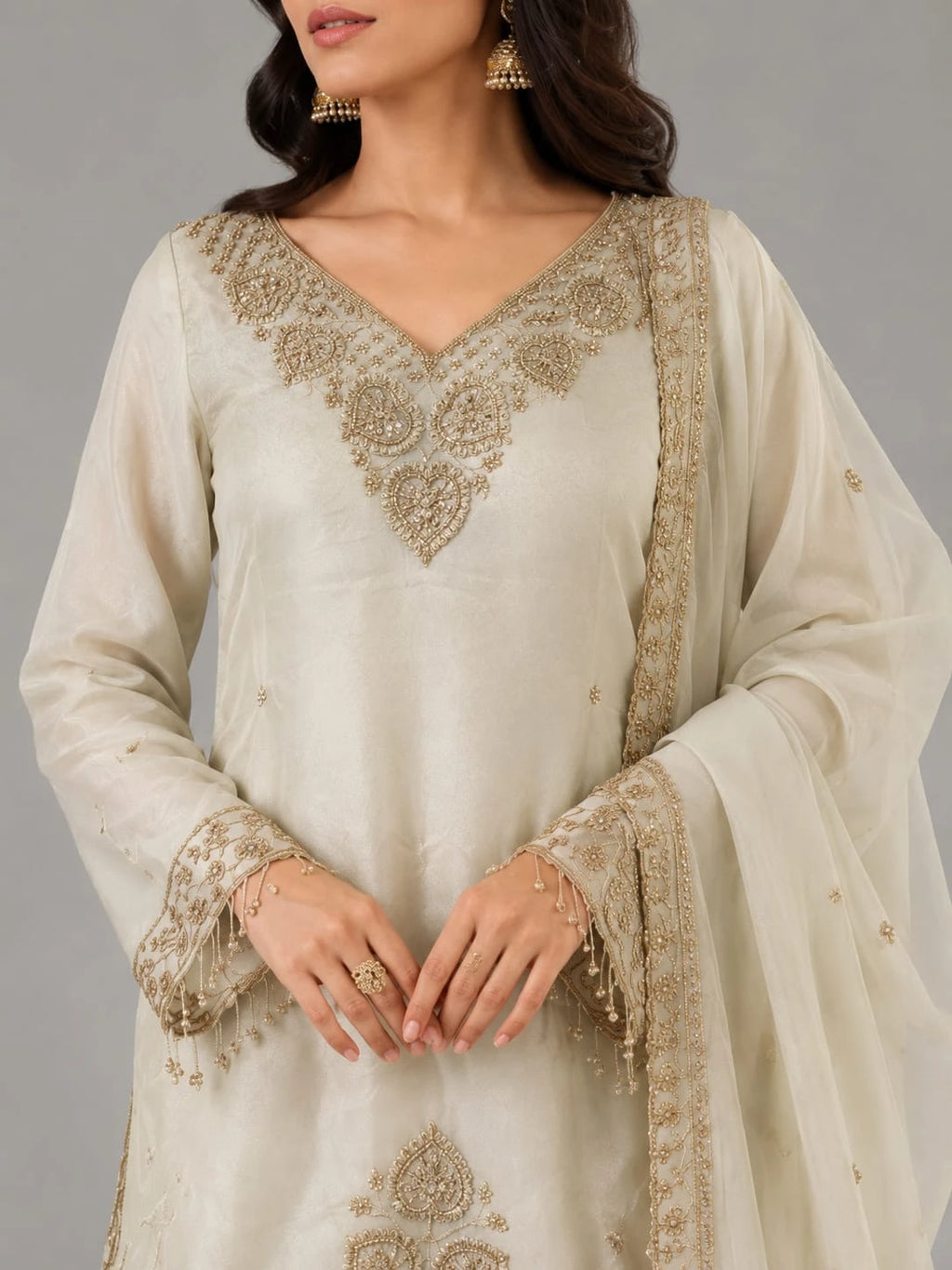 chikoo kurta sharara set
