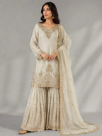 chikoo kurta sharara set