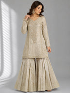chikoo sharara suit