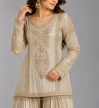 chikoo sharara suit