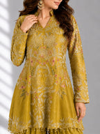 mustard dhoti set