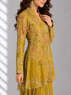 mustard dhoti set