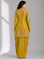 mustard dhoti set